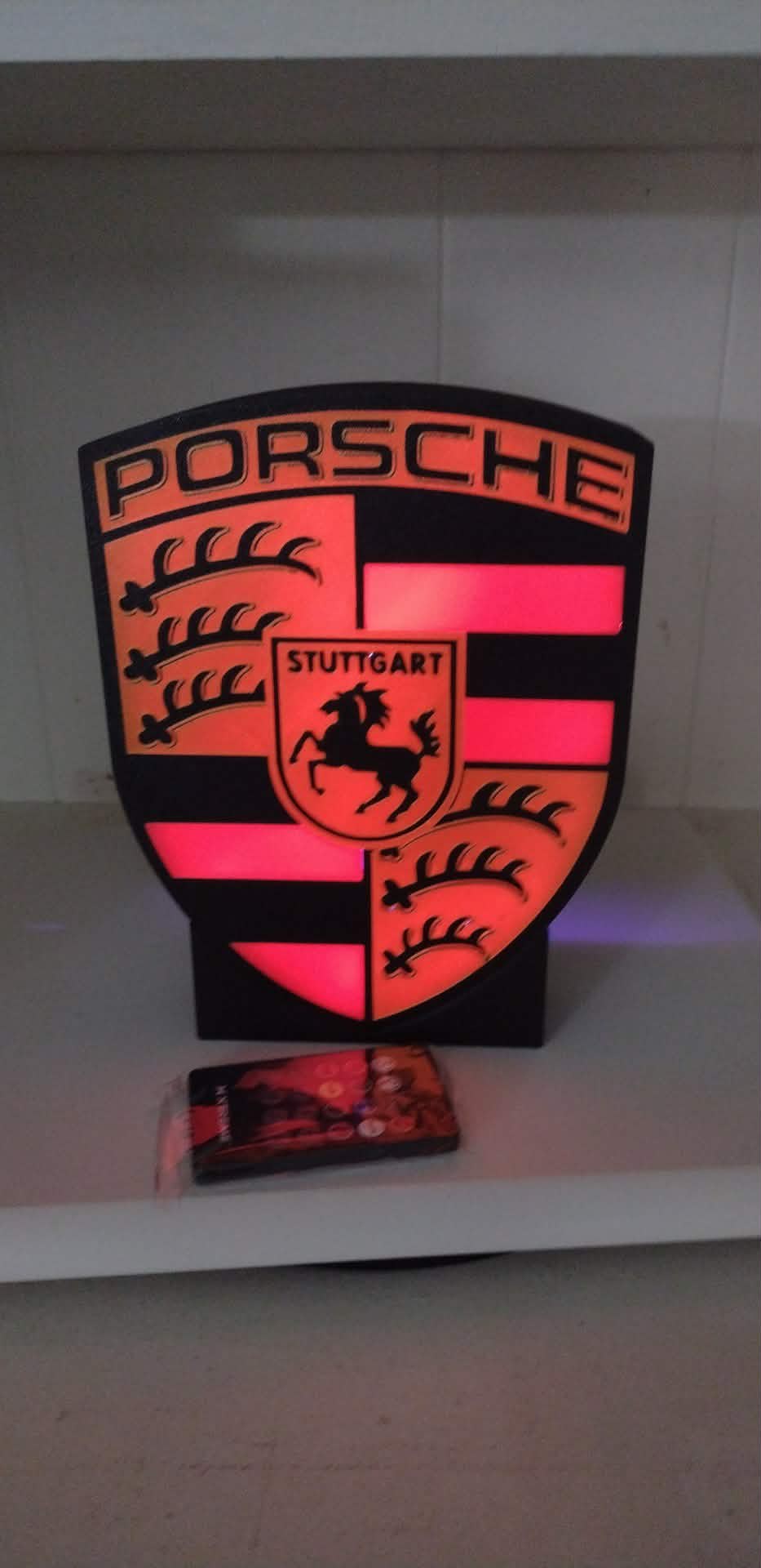 Porsche Color LED light box – custom 3D printed – Lit Layer Creations